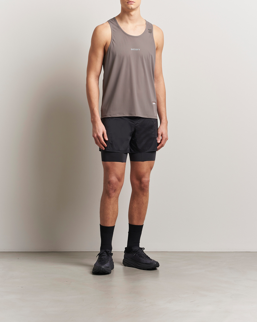 Herren | T-Shirts | Satisfy | Space-O Singlet Taupe