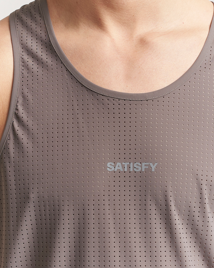 Herren | T-Shirts | Satisfy | Space-O Singlet Taupe
