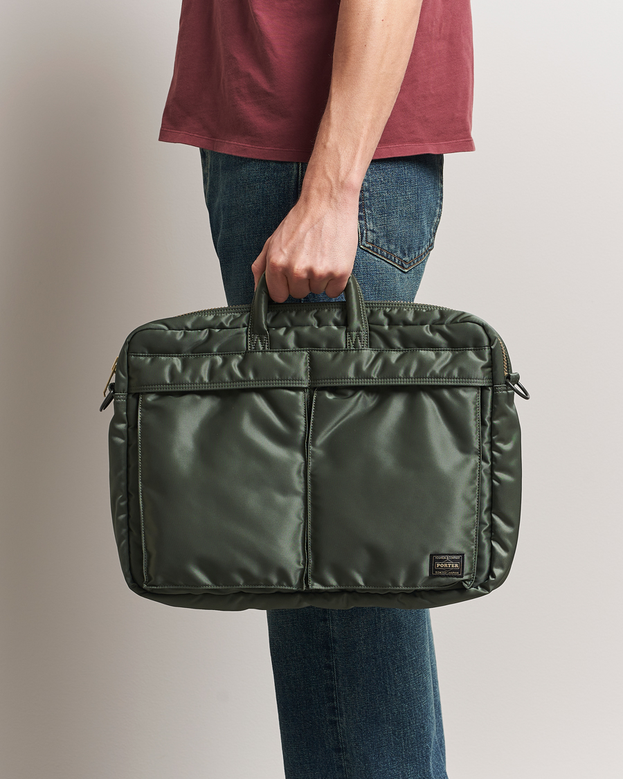 Herren | Taschen | Porter-Yoshida & Co. | New Tanker 2Way Document Bag Sage Green