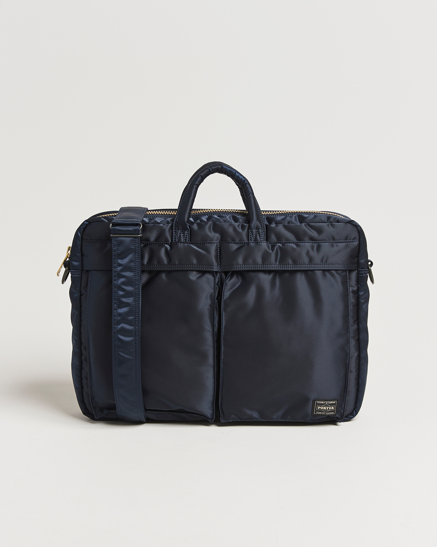 Herren | Porter-Yoshida & Co. New Tanker 2Way Document Bag Navy | Porter-Yoshida & Co. | New Tanker 2Way Document Bag Navy