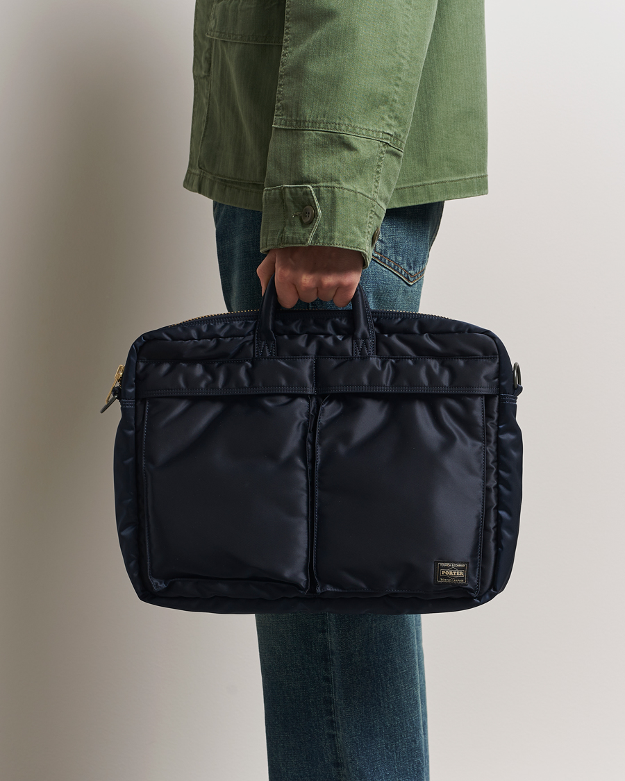 Herren | Porter-Yoshida & Co. New Tanker 2Way Document Bag Navy | Porter-Yoshida & Co. | New Tanker 2Way Document Bag Navy