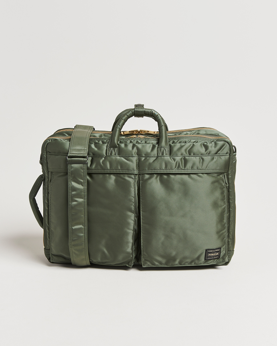 Herren | Taschen | Porter-Yoshida & Co. | New Tanker 3Way Document Bag Sage Green