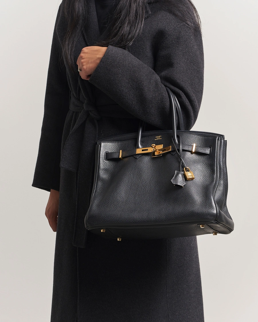 Herren | Hermès Pre-Owned Birkin 35 Taurillon Clémence Leather Black | Hermès Pre-Owned | Birkin 35 Taurillon Clémence Leather Black