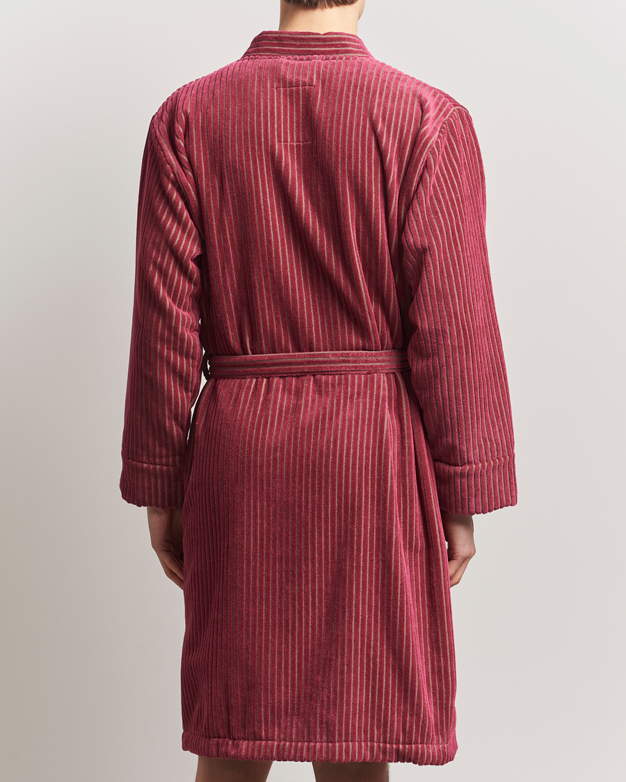 Herren | OAS Striped Velour Robe Botanico | OAS | Striped Velour Robe Botanico