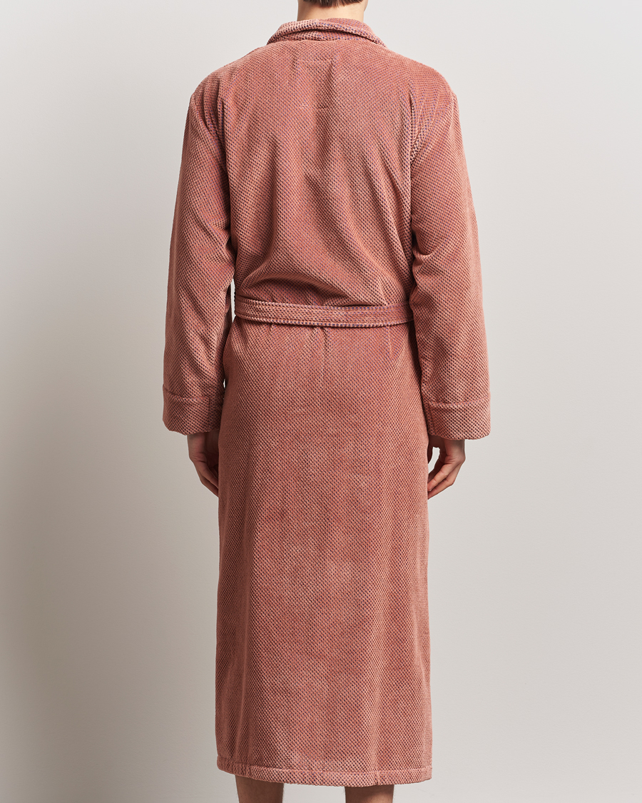 Herren | OAS Velour Long Robe Roza | OAS | Velour Long Robe Roza