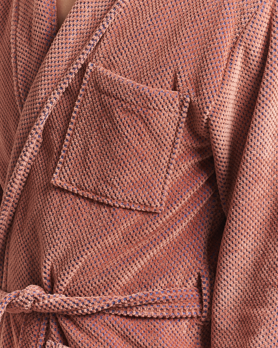 Herren | Schlafanzüge & Bademäntel | OAS | Velour Long Robe Roza