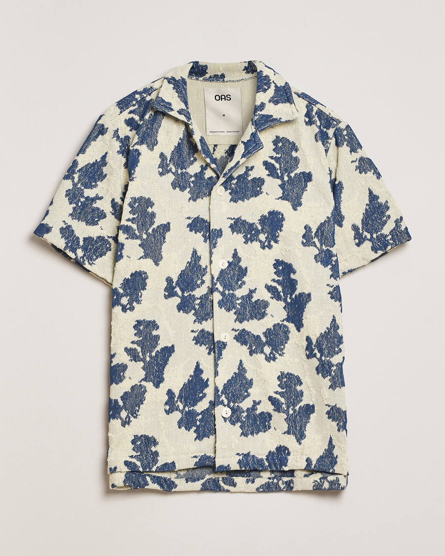 Herren | Hemden | OAS | Short Sleeve Cuba Terry Shirt Sail Contrast