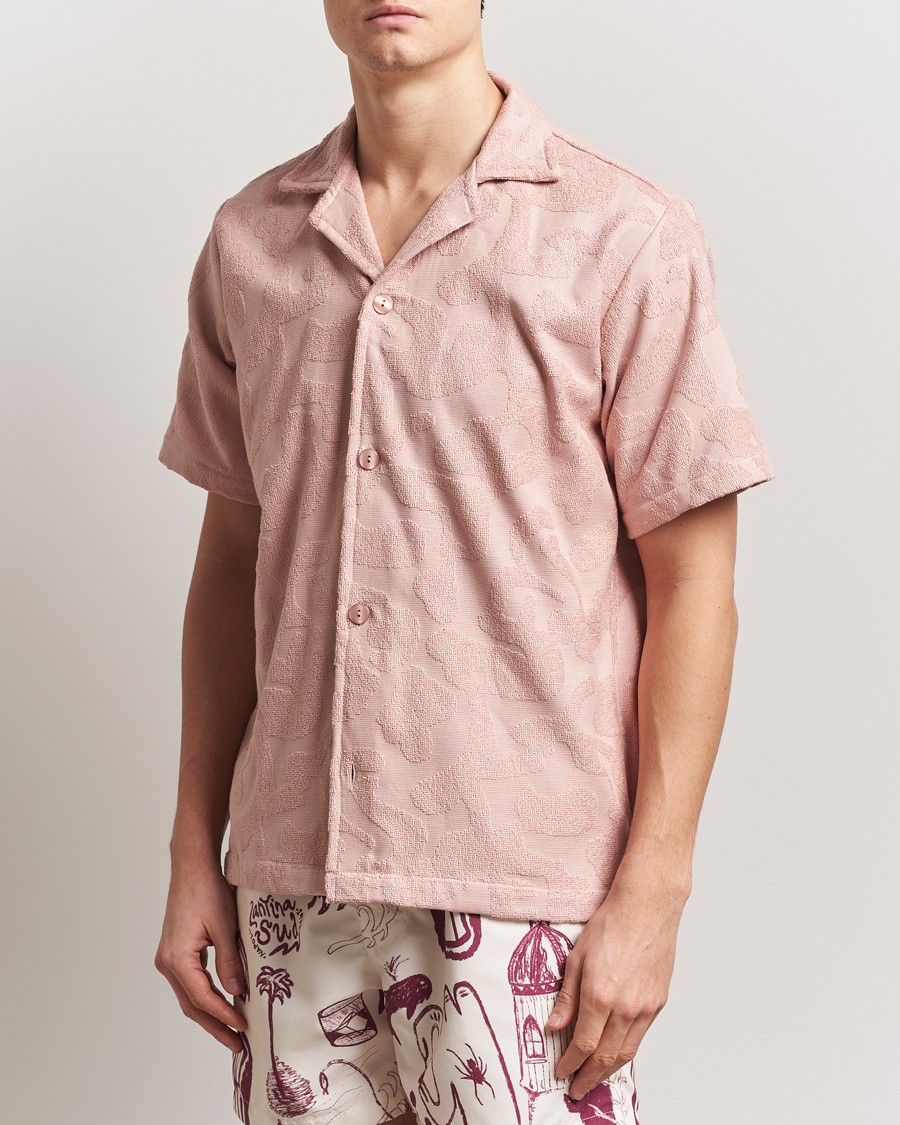 Herren | Hemden | OAS | Short Sleeve Cuba Terry Shirt Blush Puzzlotec