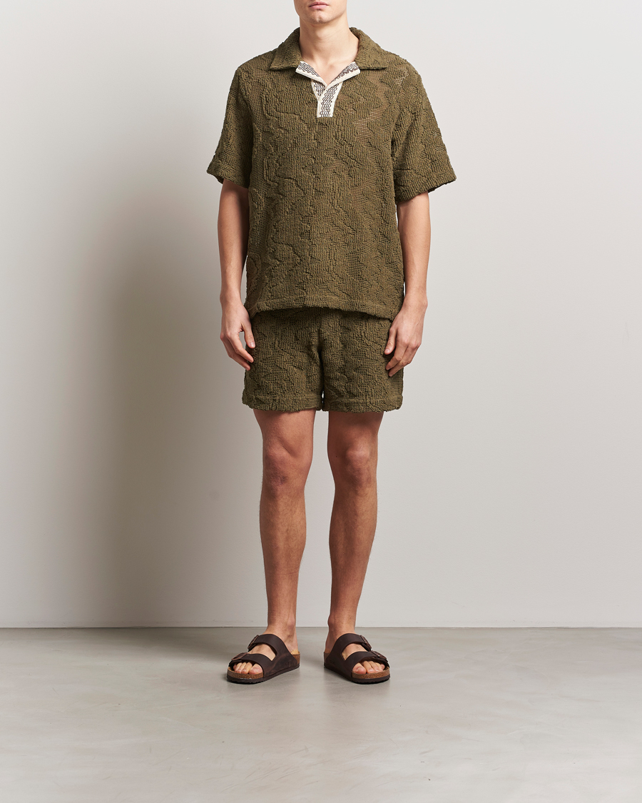 Herren | Hemden | OAS | Cuba Crochet Shirt Pine Verve