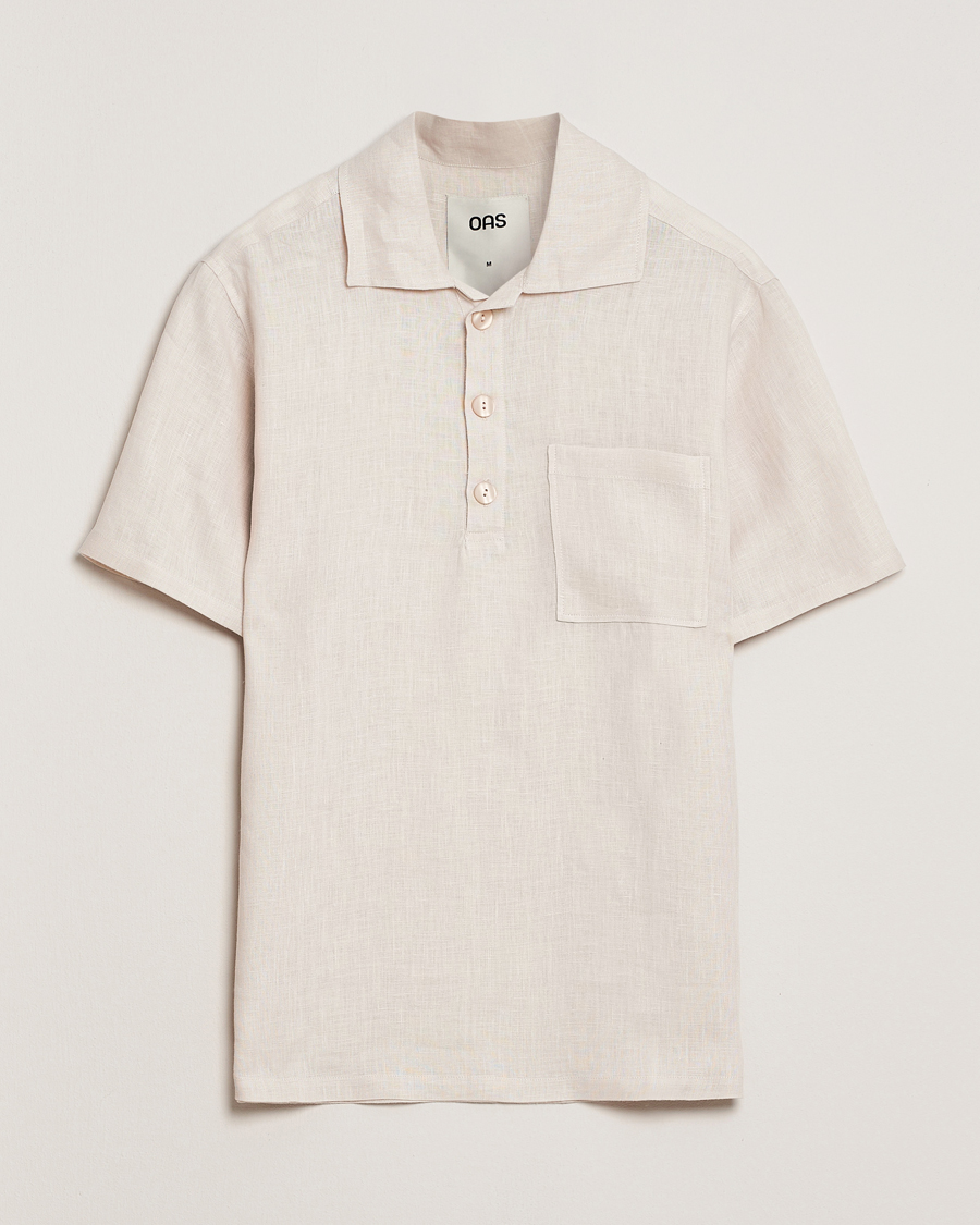 Herren | Hemden | OAS | Cuba Linen Shirt Beige