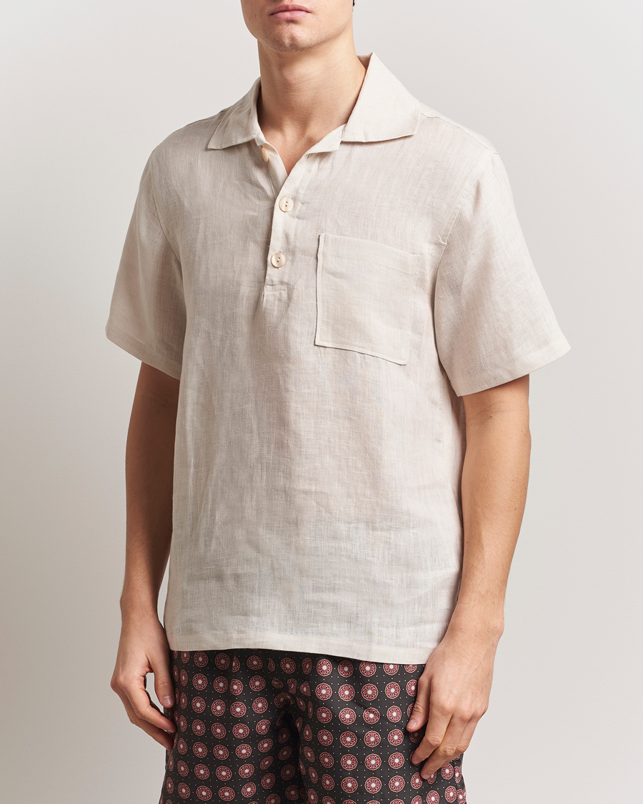 Herren | Hemden | OAS | Cuba Linen Shirt Beige