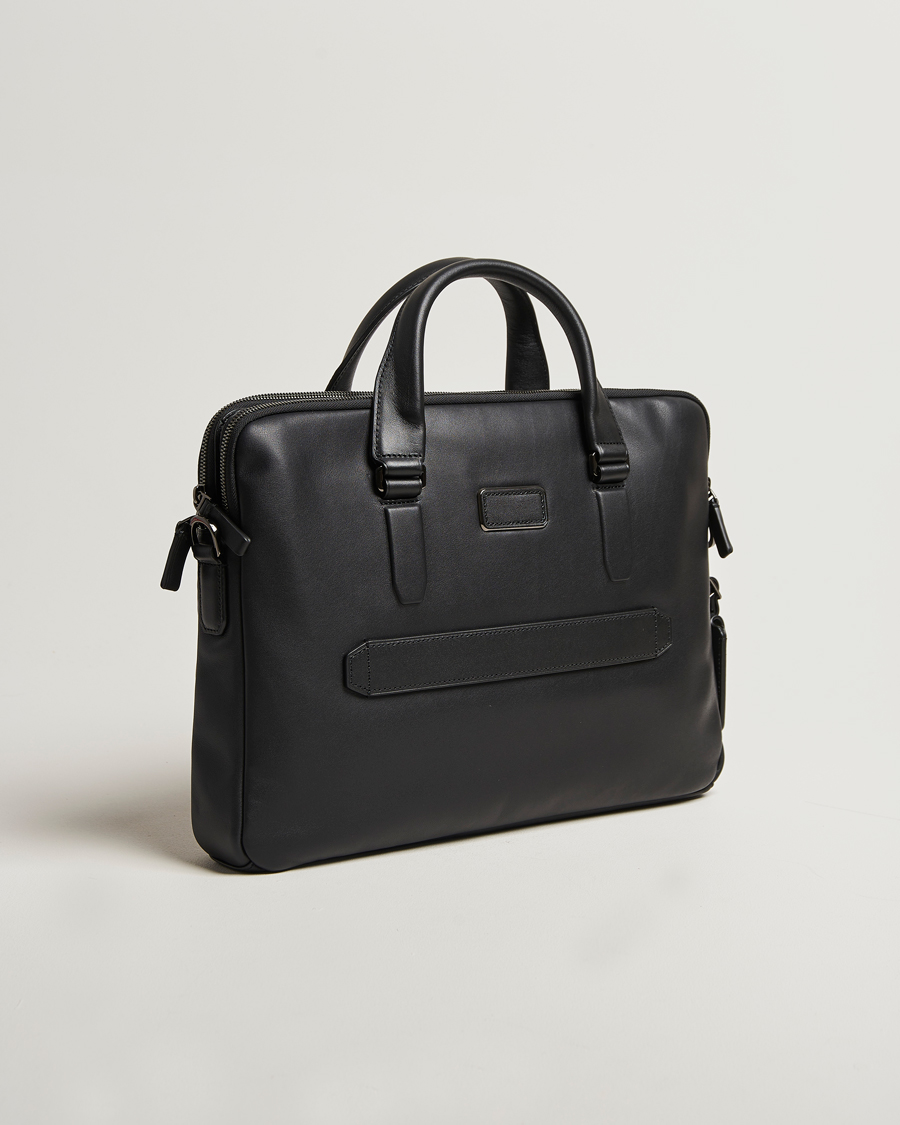 Herren | TUMI Harrison Sycamore Slim Leather Brief Black | TUMI | Harrison Sycamore Slim Leather Brief Black