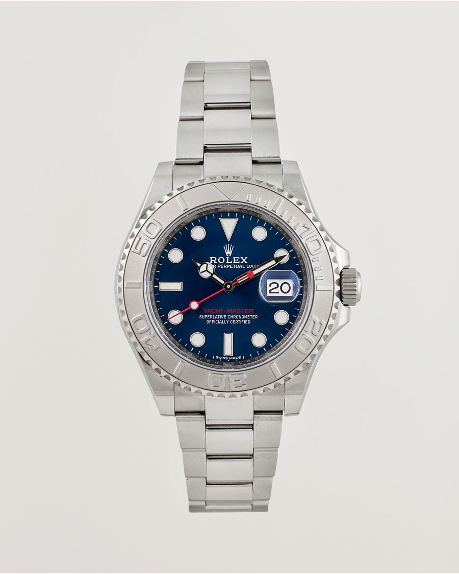Herren | Rolex Pre-Owned Yacht Master Oyster Perpetual Steel Platinum | Rolex Pre-Owned | Yacht Master Oyster Perpetual Steel Platinum