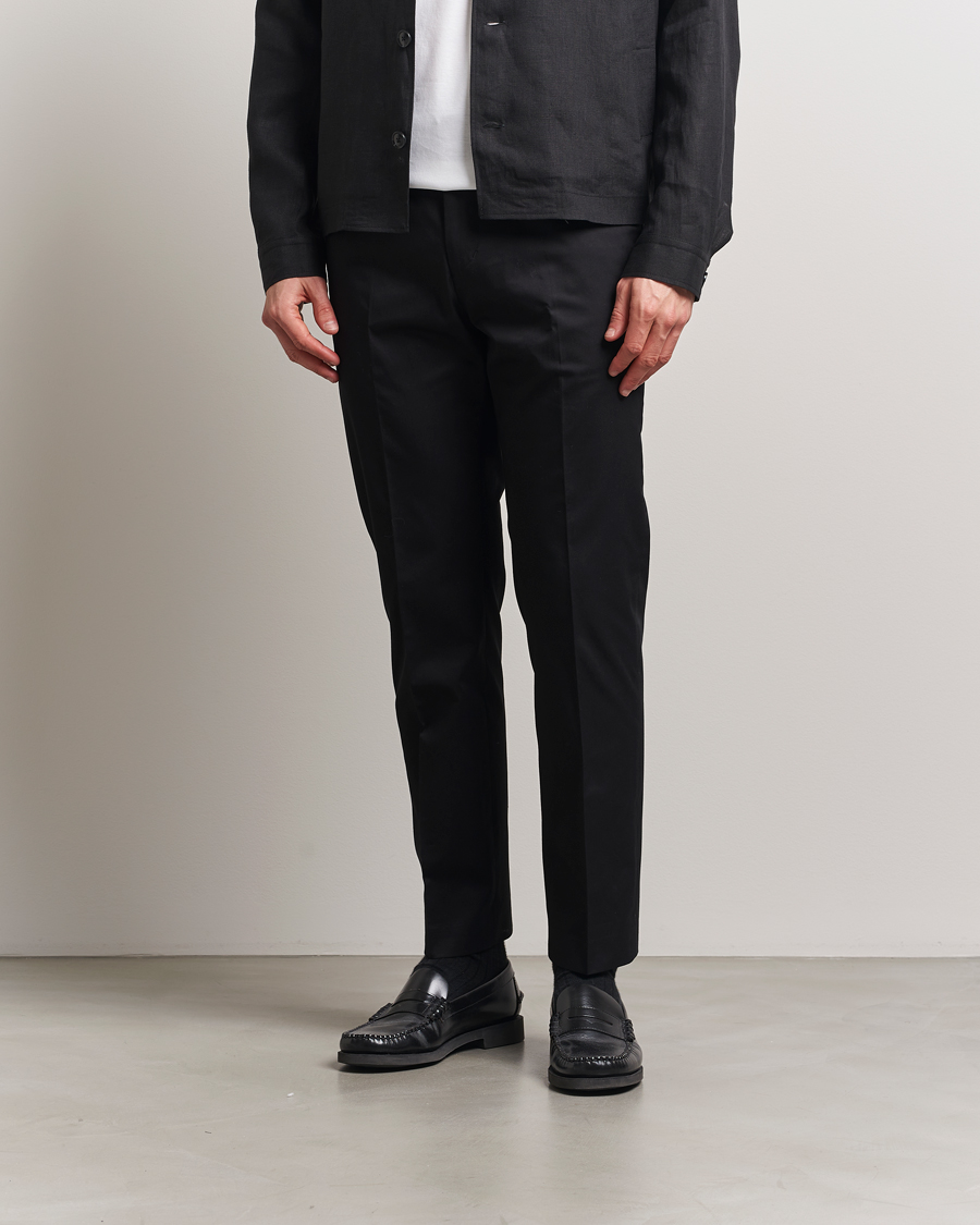 Herren | Hosen | Tiger of Sweden | Tannen Cotton Drawstring Trousers Black