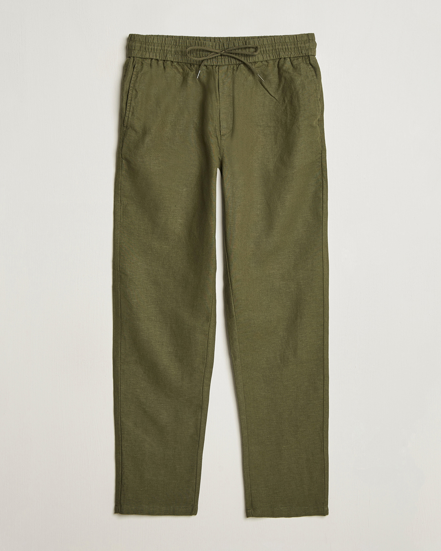 Herren | Hosen | LES DEUX | Patrick Linen Pants Olive Night