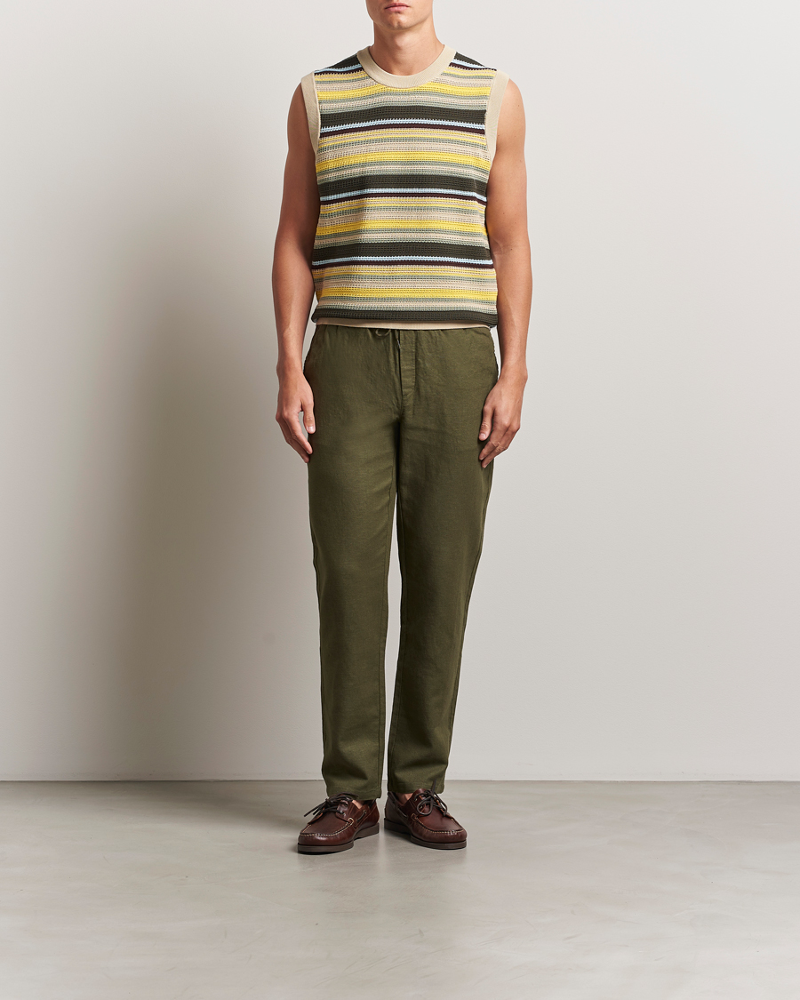 Herren | Hosen | LES DEUX | Patrick Linen Pants Olive Night