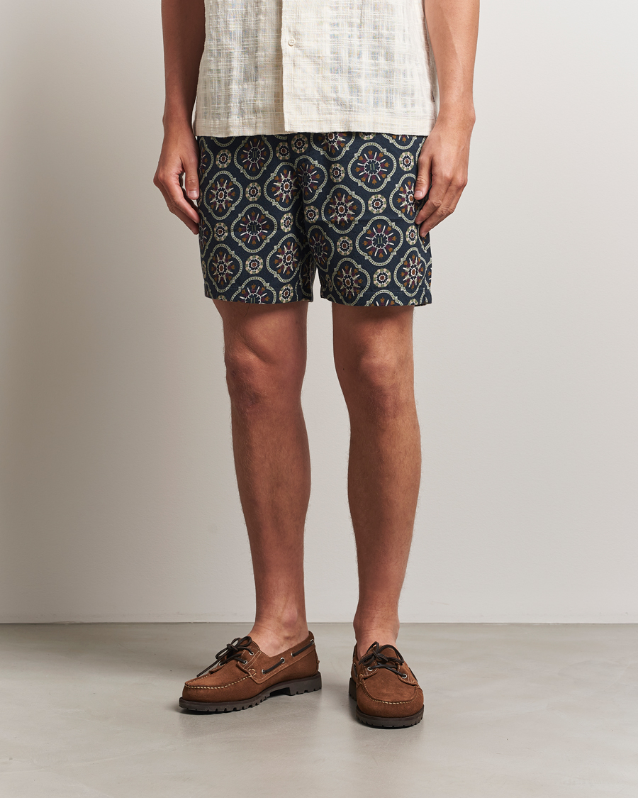 Herren | Shorts | LES DEUX | Otto AOP Tapestry Shorts Dark Navy