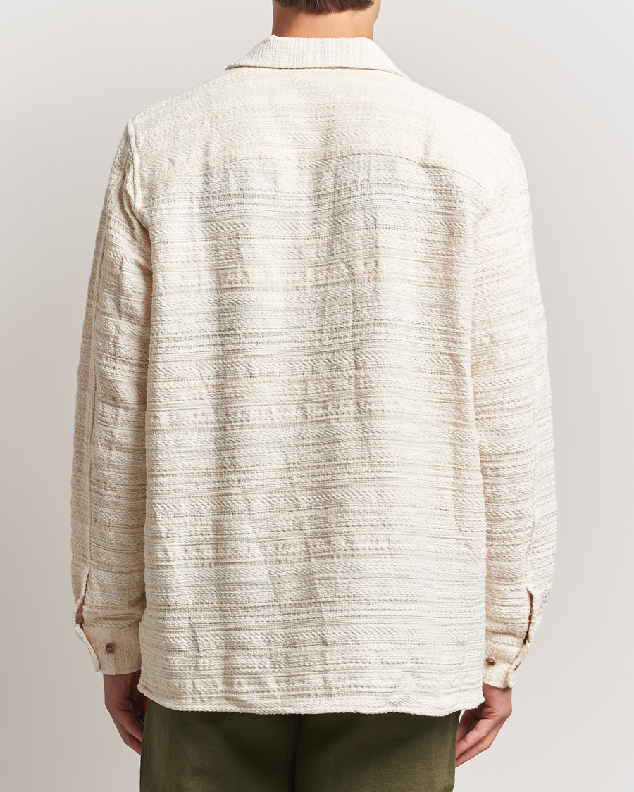 Herren | Hemden | LES DEUX | Jonas Structure Stripe Overshirt Ivory