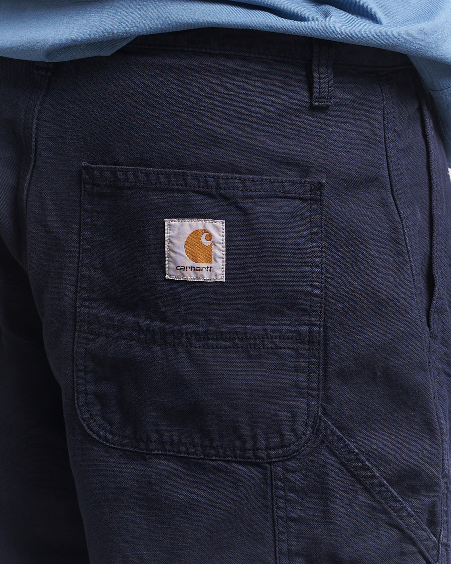 Herren | Shorts | Carhartt WIP | Walter Single Knee Cotton/Linen Short Dark Navy