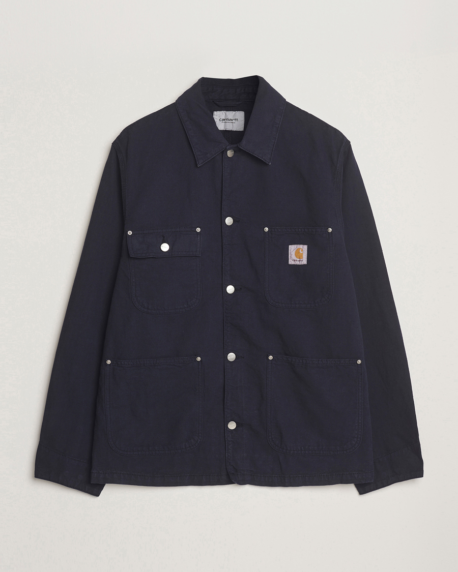 Herren | Jacken | Carhartt WIP | Walter Cotton/Linen Chore Coat Dark Navy