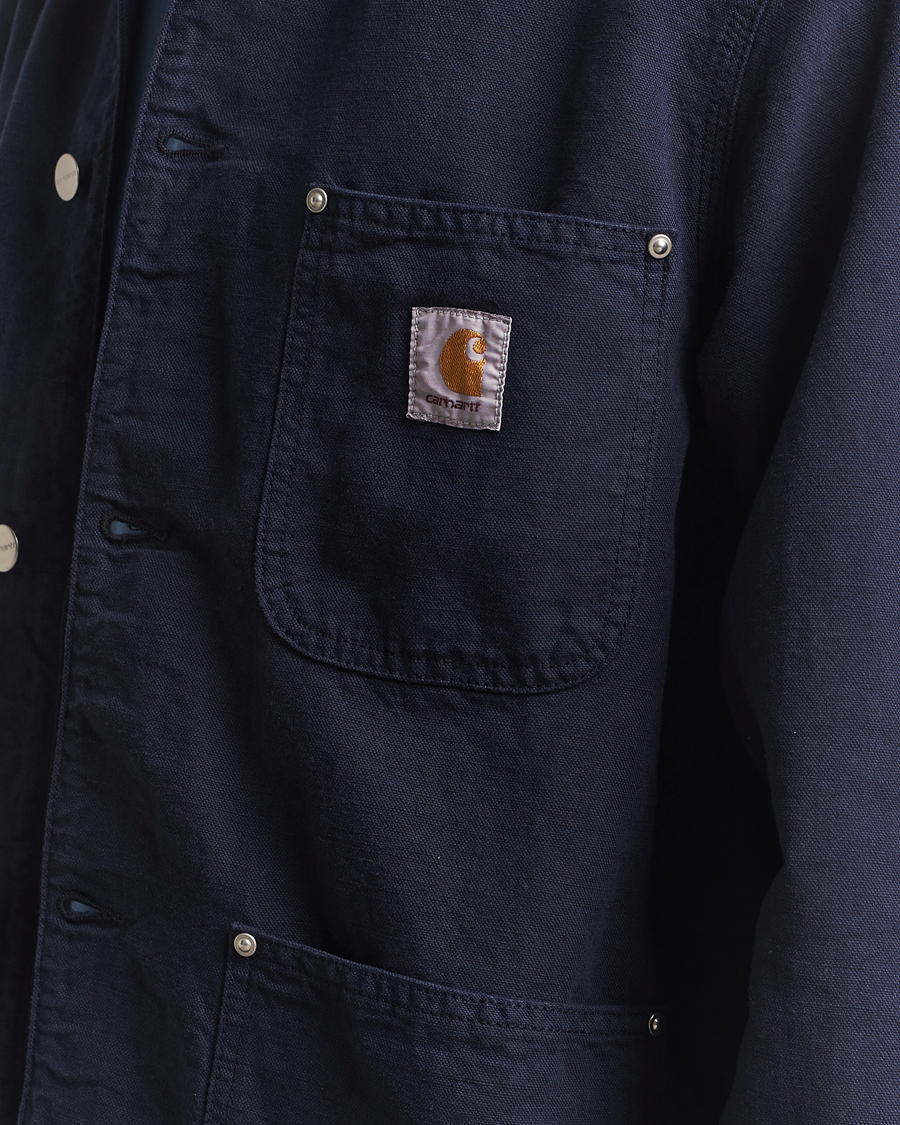 Herren | Jacken | Carhartt WIP | Walter Cotton/Linen Chore Coat Dark Navy