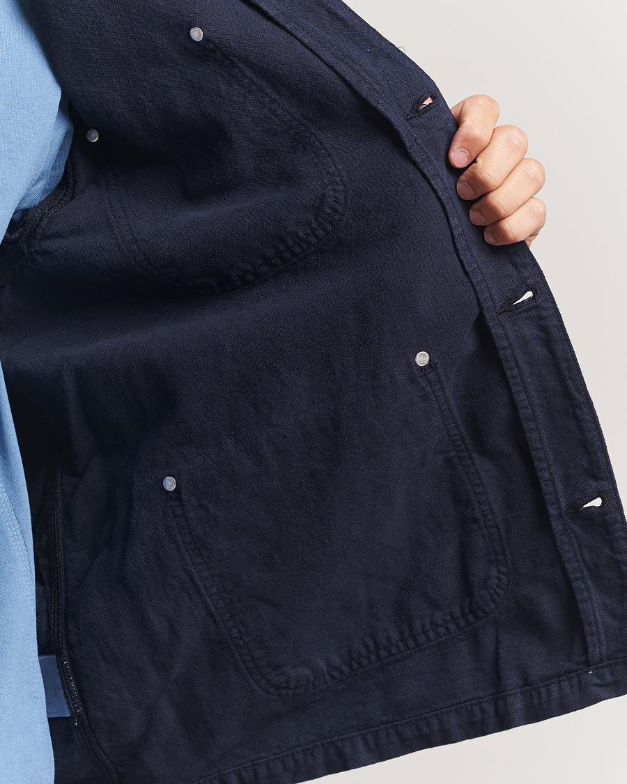 Herren | Jacken | Carhartt WIP | Walter Cotton/Linen Chore Coat Dark Navy