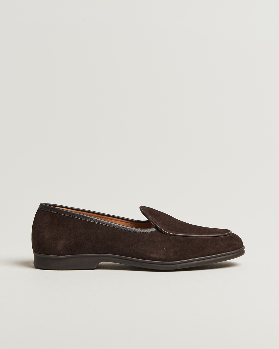 Herren | Loafer | Myrqvist | Ängby Walker Loafer Dark Brown Suede