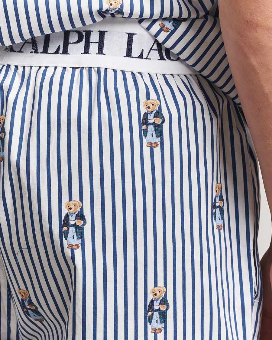 Herren | Schlafanzüge & Bademäntel | Polo Ralph Lauren | Cotton Short Sleeve Pyjama Set Stripe/Bear