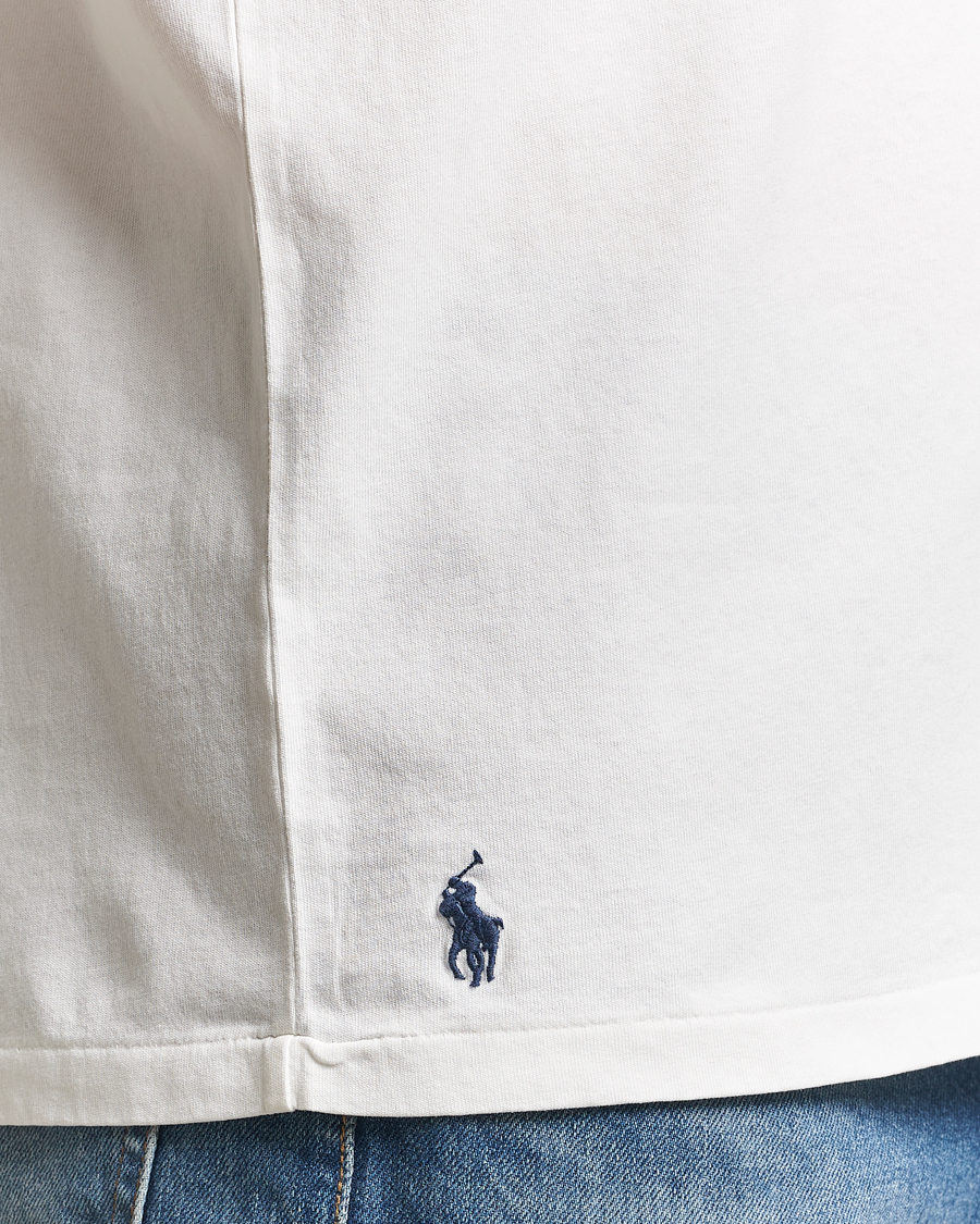 Herren | T-Shirts | Polo Ralph Lauren | Washed Classic Fit Pocket Tee Deckwash White
