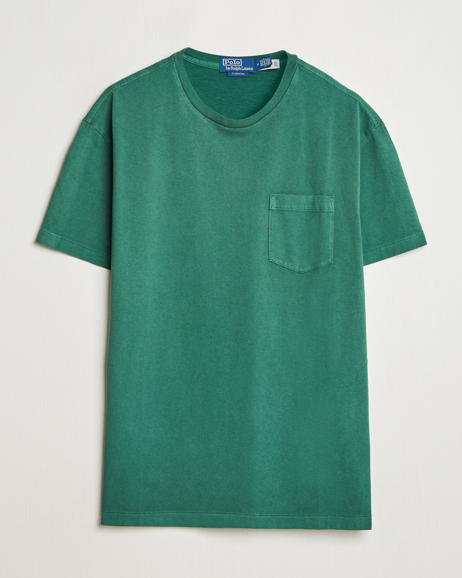 Herren | T-Shirts | Polo Ralph Lauren | Washed Classic Fit Pocket Tee Washed Forest