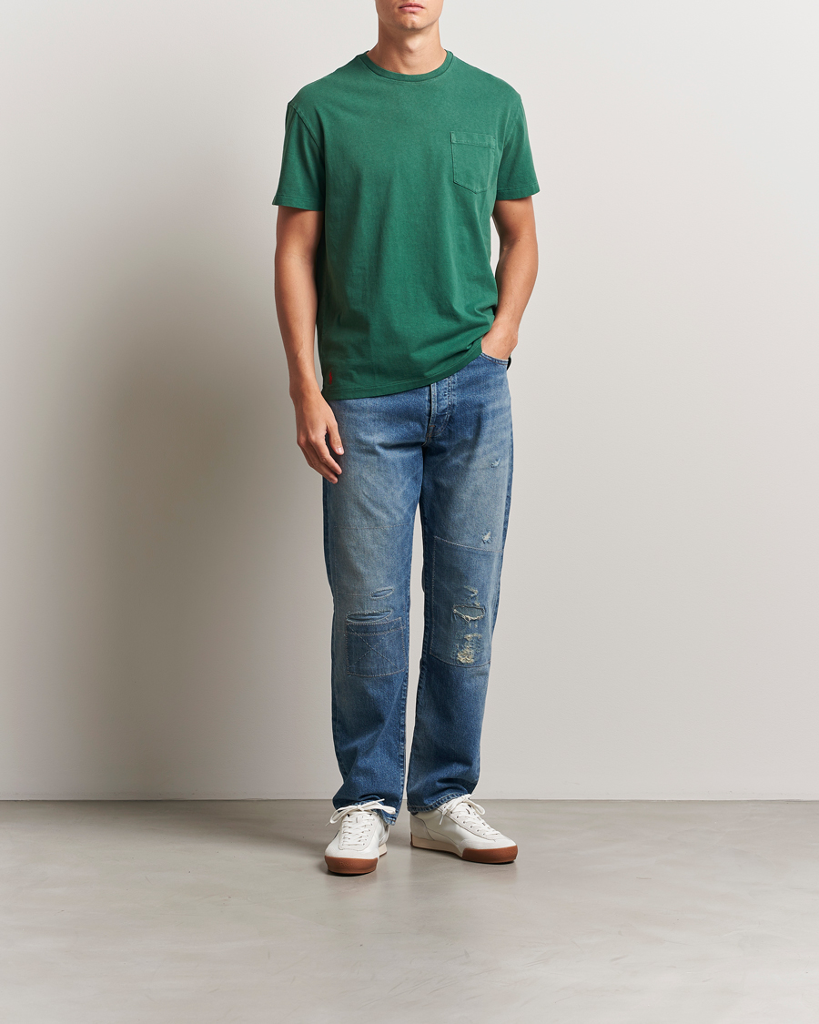 Herren | T-Shirts | Polo Ralph Lauren | Washed Classic Fit Pocket Tee Washed Forest