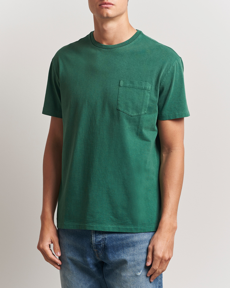 Herren | T-Shirts | Polo Ralph Lauren | Washed Classic Fit Pocket Tee Washed Forest