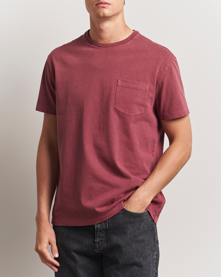 Herren | T-Shirts | Polo Ralph Lauren | Washed Classic Fit Pocket Tee Red Wine