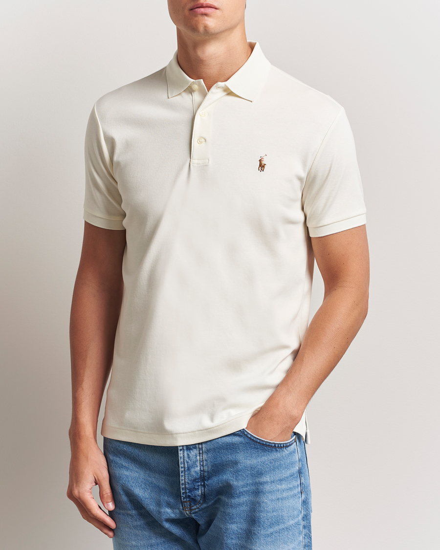 Herren | Poloshirts | Polo Ralph Lauren | Luxury Pima Cotton Polo Pale Cream