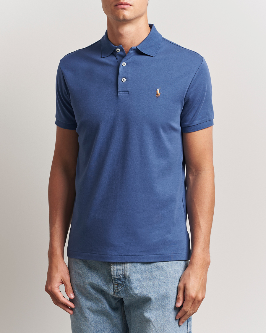 Herren | Poloshirts | Polo Ralph Lauren | Luxury Pima Cotton Polo Earth Blue