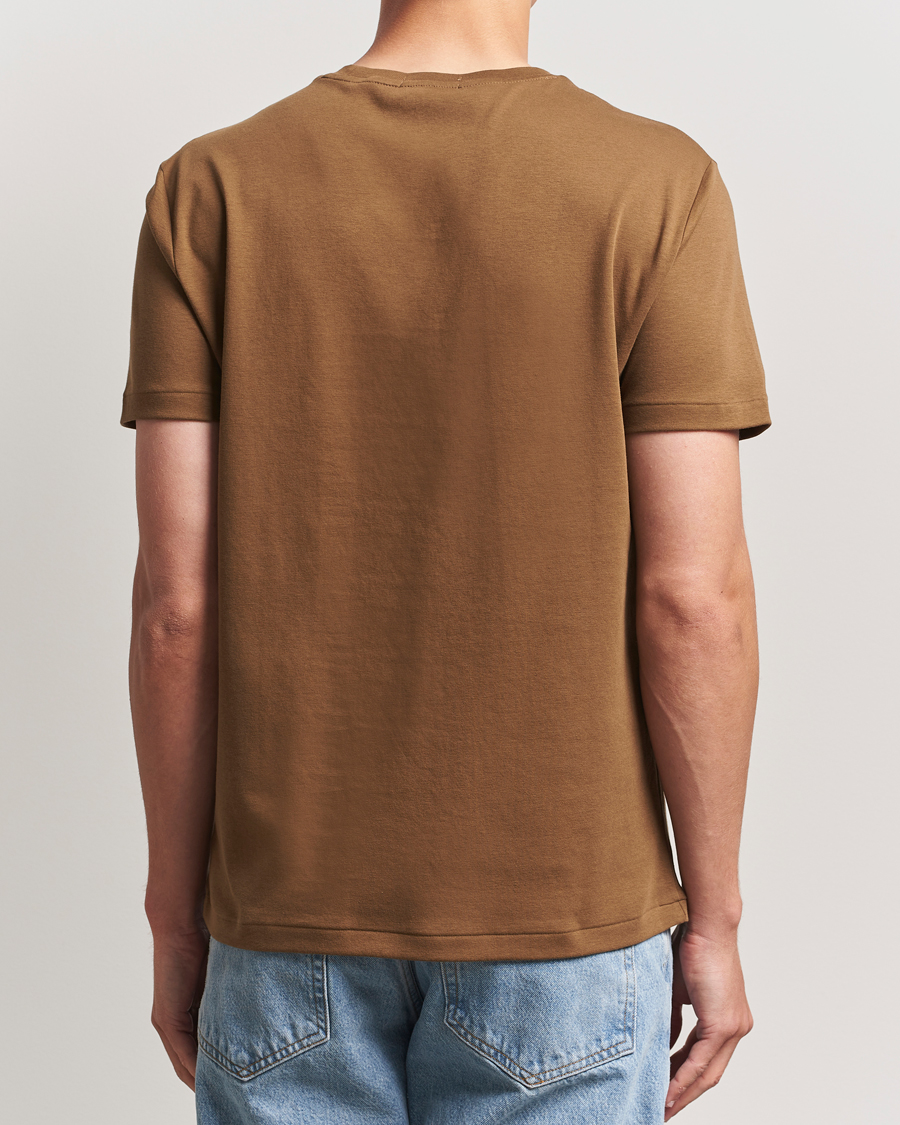 Herren | T-Shirts | Polo Ralph Lauren | Luxury Pima Cotton Crew Neck T-Shirt Nature Brown