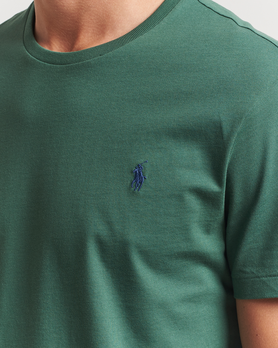 Herren | T-Shirts | Polo Ralph Lauren | Custom Slim Fit Crew Neck T-Shirt Washed Forest
