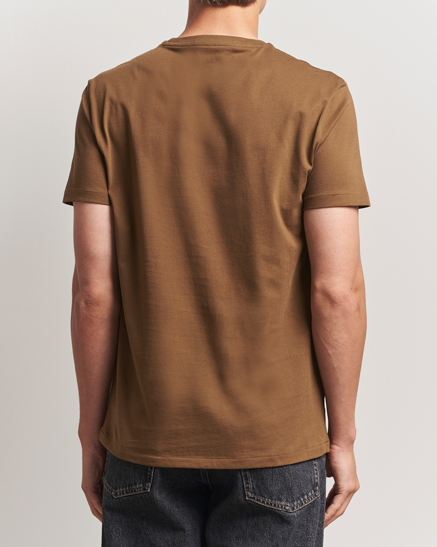 Herren | T-Shirts | Polo Ralph Lauren | Custom Slim Fit Crew Neck T-Shirt Nature Brown