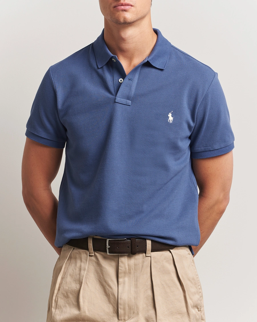 Herren | Poloshirts | Polo Ralph Lauren | Slim Fit Polo Earth Blue