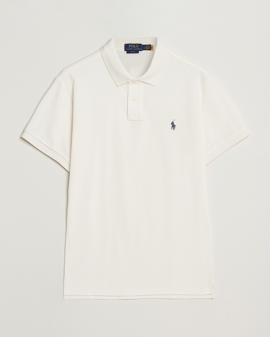 Herren | Poloshirts | Polo Ralph Lauren | Slim Fit Polo Pale Cream