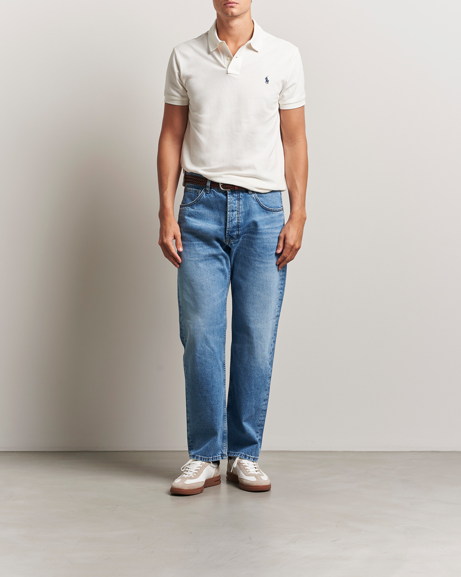 Herren | Poloshirts | Polo Ralph Lauren | Slim Fit Polo Pale Cream