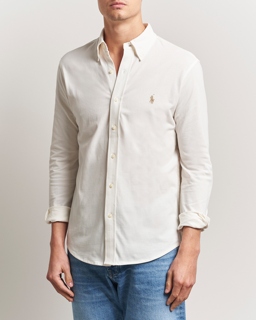 Herren | Hemden | Polo Ralph Lauren | Featherweight Mesh Shirt Pale Cream