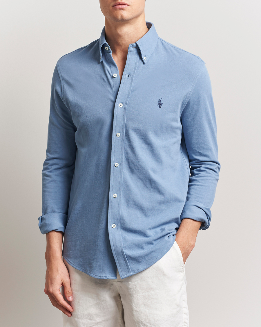 Herren | Hemden | Polo Ralph Lauren | Featherweight Mesh Shirt Channel Blue