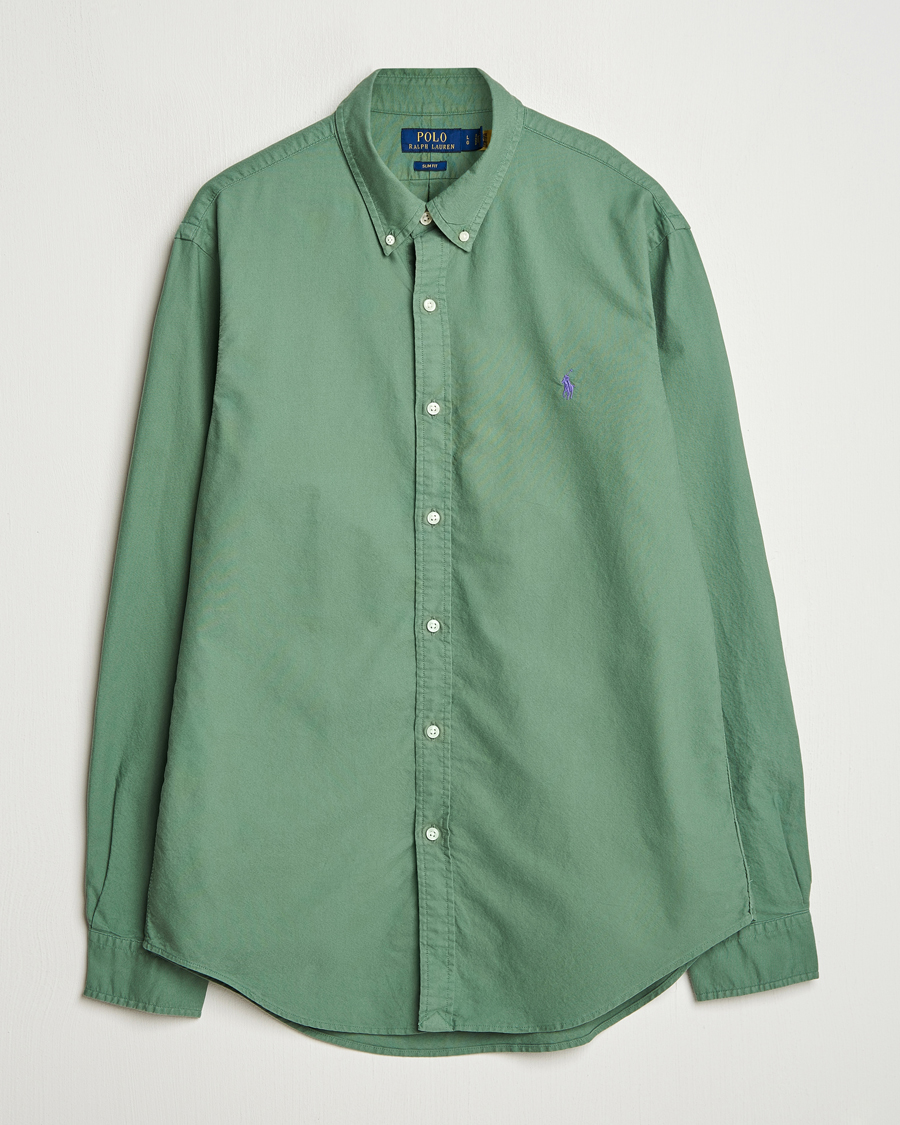 Herren | Hemden | Polo Ralph Lauren | Slim Fit Garment Dyed Oxford Shirt Fatigue