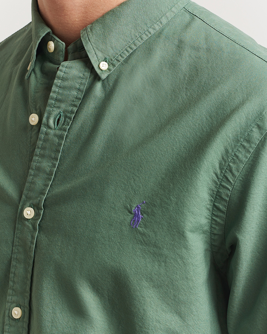 Herren | Hemden | Polo Ralph Lauren | Slim Fit Garment Dyed Oxford Shirt Fatigue