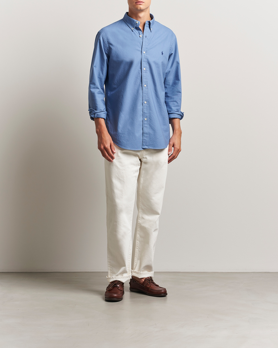 Herren | Hemden | Polo Ralph Lauren | Custom Fit Oxford Shirt Bastille Blue