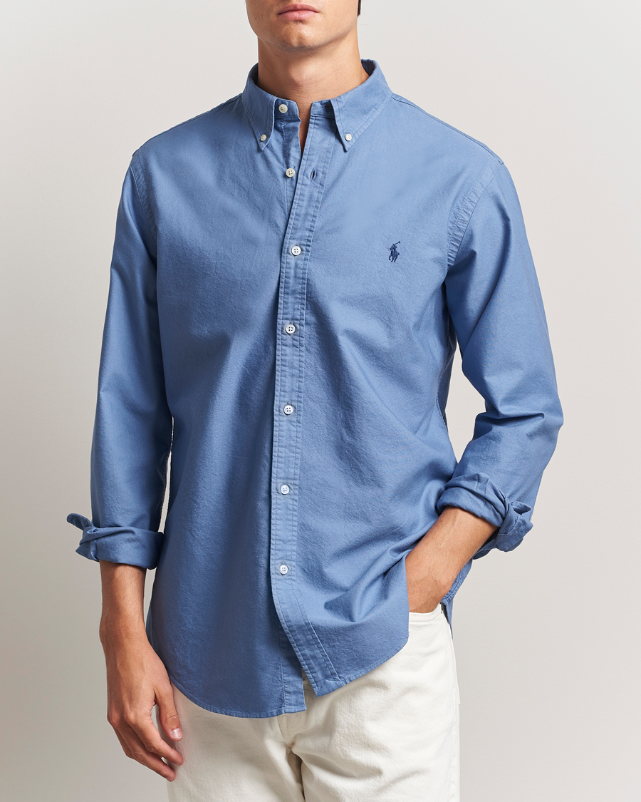 Herren | Hemden | Polo Ralph Lauren | Custom Fit Oxford Shirt Bastille Blue