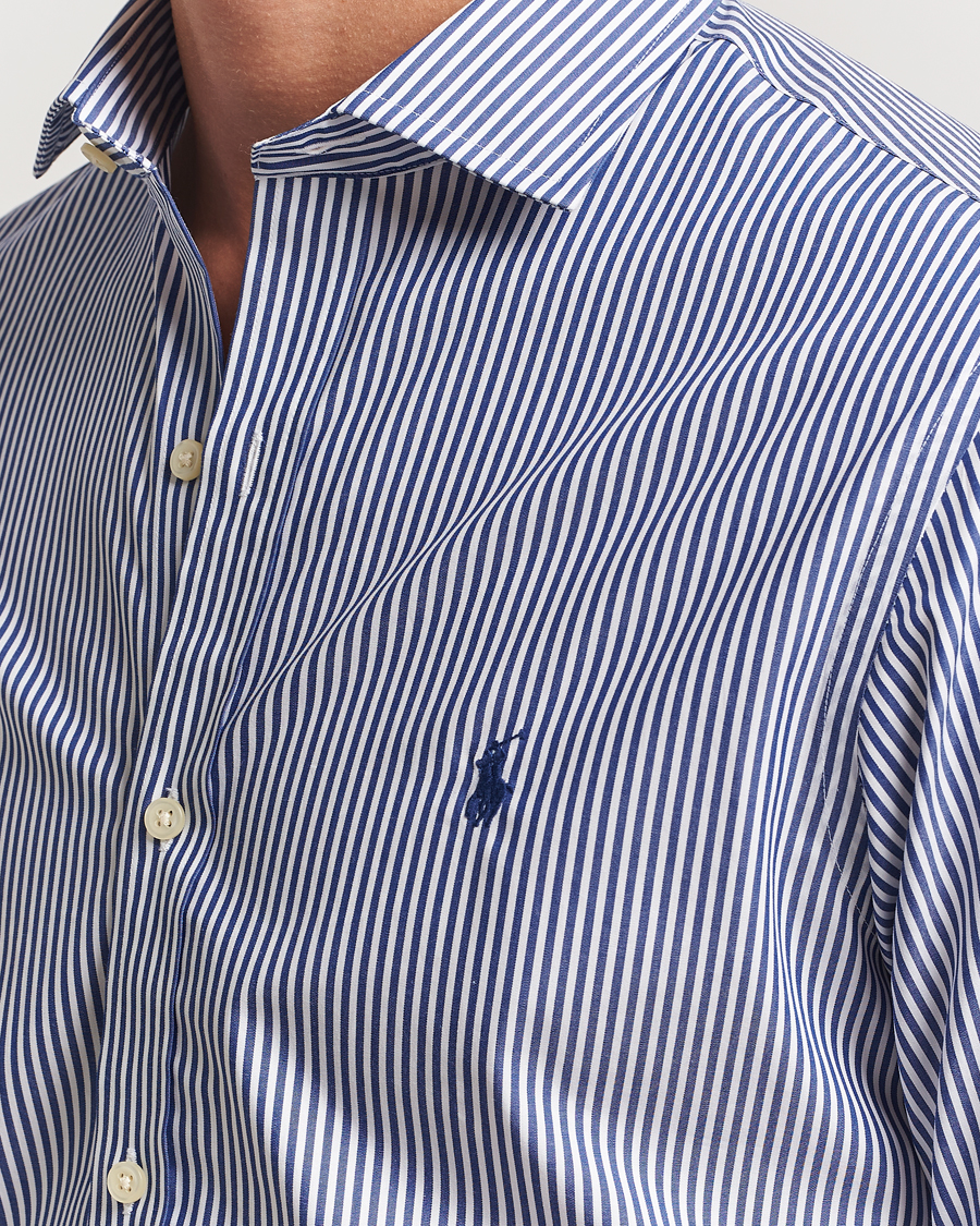 Herren | Hemden | Polo Ralph Lauren | Slim Fit Stripe Dress Shirt Royal/White