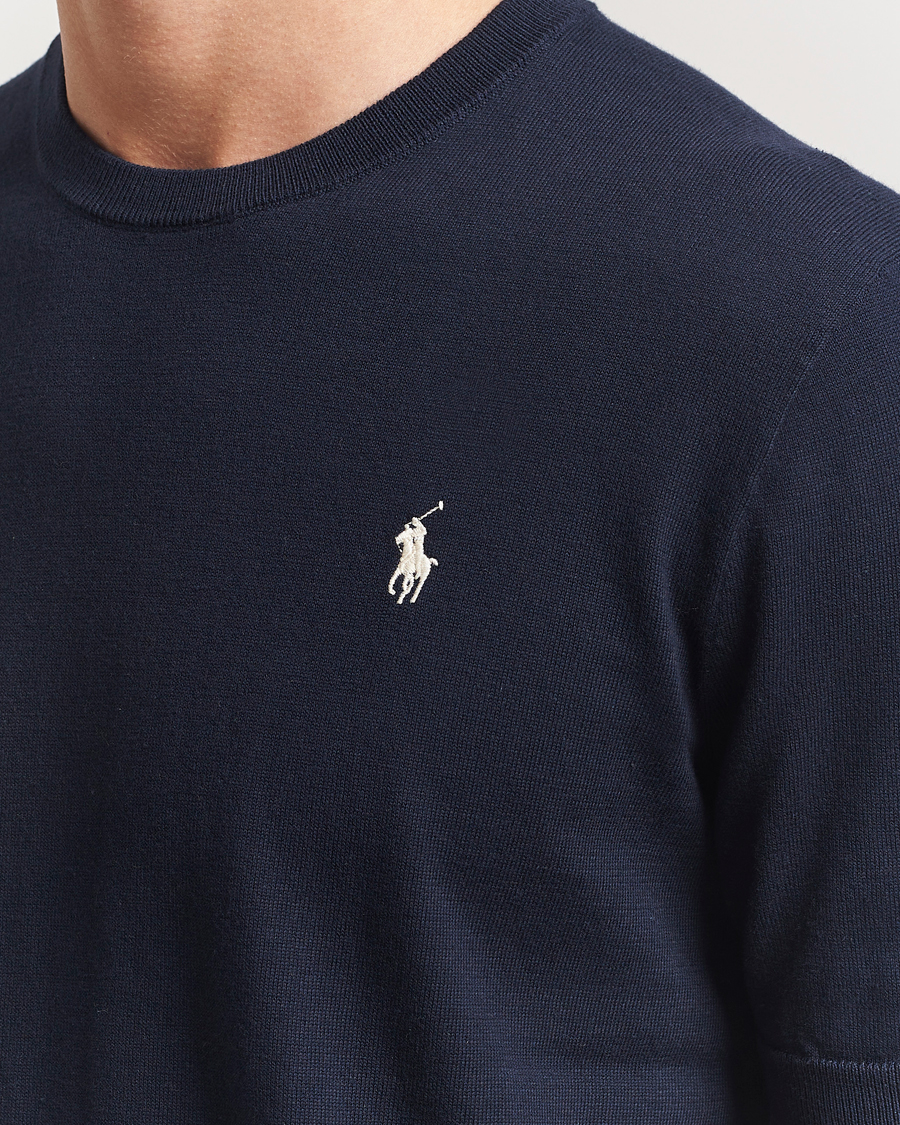 Herren | T-Shirts | Polo Ralph Lauren | Knitted Short Sleeve Tee Hunter Navy