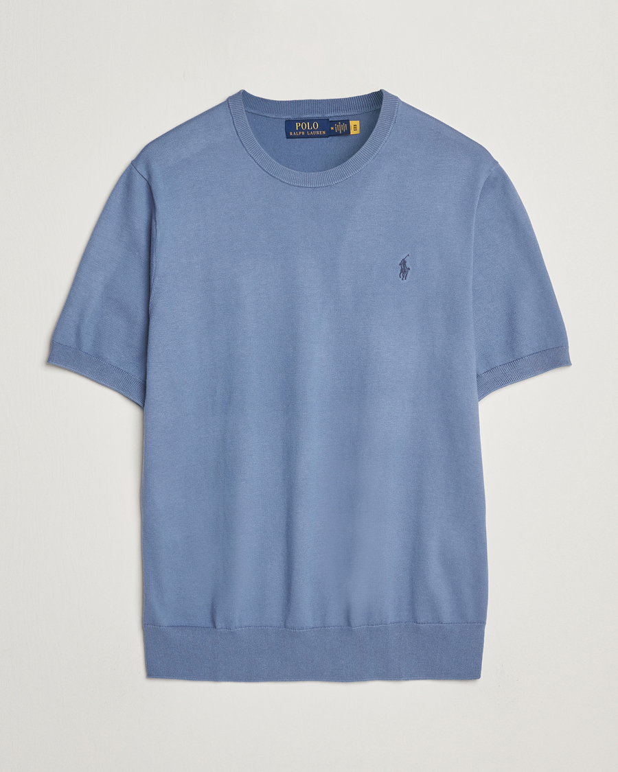 Herren | Pullover | Polo Ralph Lauren | Knitted Short Sleeve Tee Capri Blue
